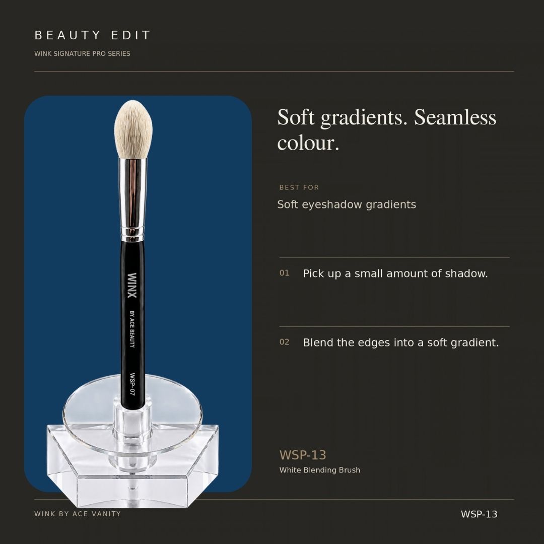WSP-13 White Blending Brush — application guide