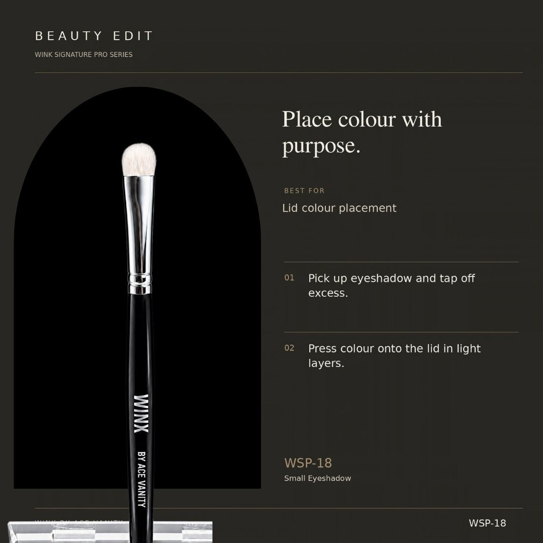 WSP-18 Small Eyeshadow — application guide